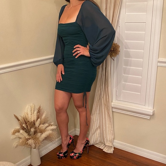 Princess Polly Dresses & Skirts - Princess Polly Dark Teal Mini Dress